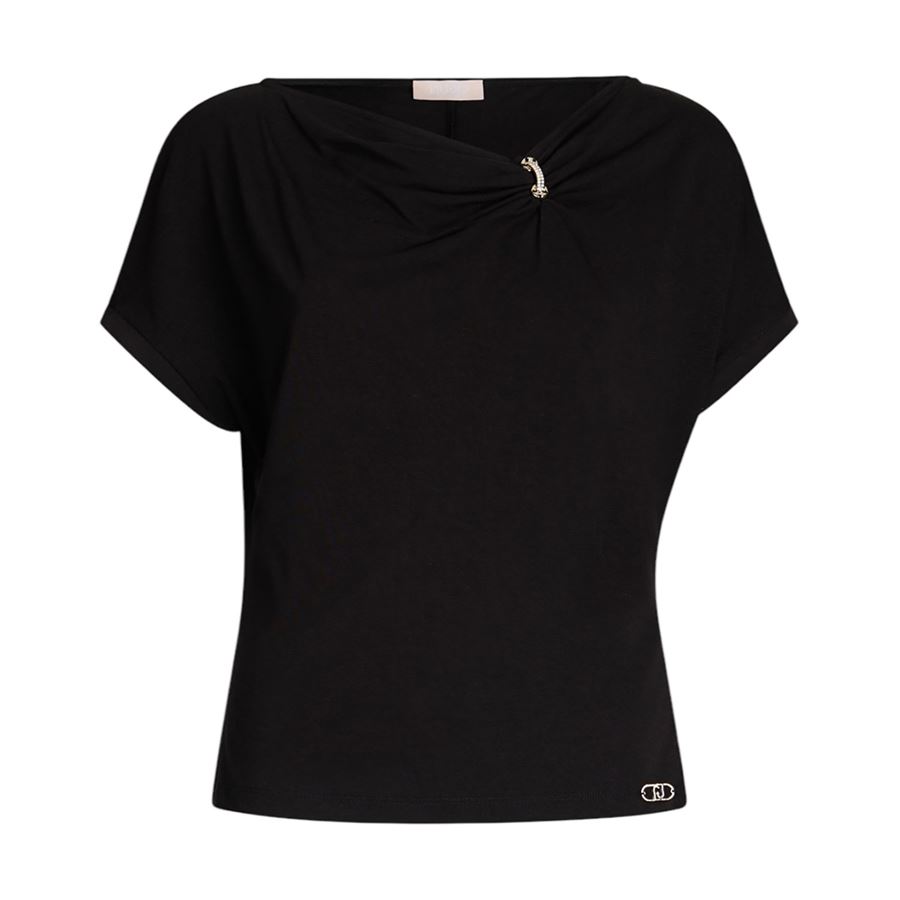 T-shirt a manica corta da donna  in jersey di cotone Liu Jo | TA5176JS36022222